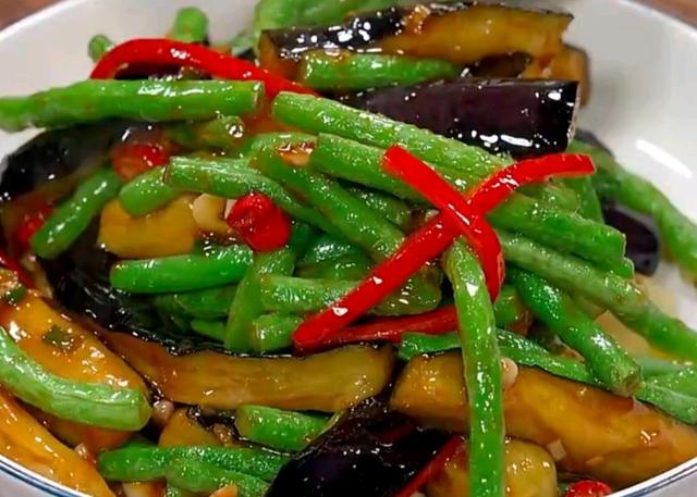 豆角烧茄子